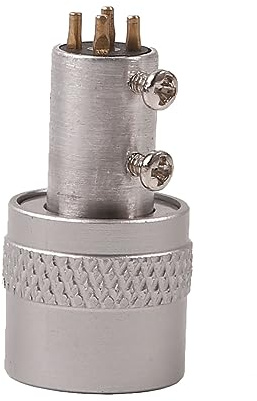 Conector tipo tocadiscos con clavija chapada en oro de 24 quilates, diámetro interior de 8 mm, tocadiscos de brazo de tono de la serie SL, accesorios de tocadiscos, conector de enchufe de brazo de