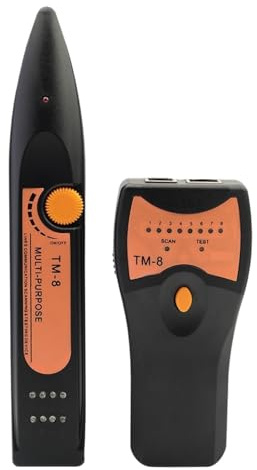 Nätverkskabelsökare TM-8 Nätverkskabel Telefonlinje RJ45 Testare RJ11 Kommunikationskabel Checker Par Trådpatrullinstrument Precis Effektiv Identifiering