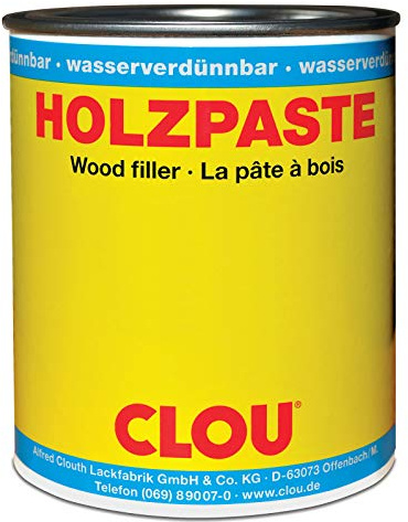 Clou Holzpaste zum Reparieren und Auskitten von Holzschäden natur, 150 g: gebrauchsfertige Paste geeignet für den gesamten Innenbereich