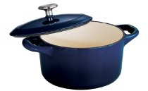 Tramontina Cocotte aus emailliertem Gusseisen, 680 ml, verlaufender Kobalt