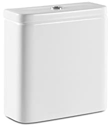 Roca,The Gap,SQUARE - Cisterna de doble descarga 4,5/3L con alimentación inferior para inodoro,Blanco,365mm x 150mm x 390mm,A341470000
