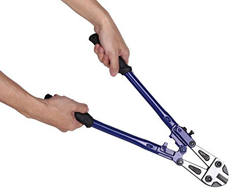 18 Bolt Cutters, 450 mm Heavy Duty Bolt Cable Cutter High Carbon Steel Mini Bolt and Wire Cutter with Plastic Anti-Slip Easy Grip Handle for Mechanics, Carpentry, Building, Plumbing