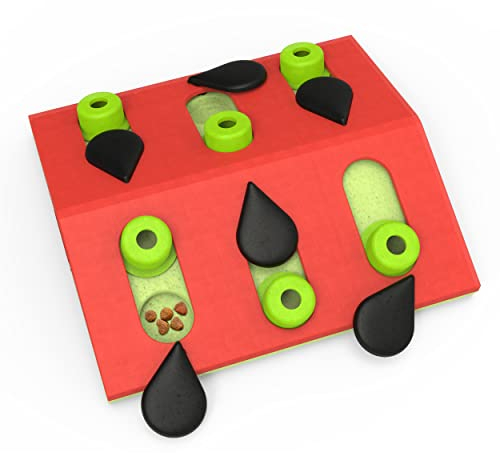 Catstages Nina Ottosson Interaktives Katzenspielzeug & Leckerli-Spender - Intelligenzspielzeug zur Selbstbeschäftigung, Fummelbrett für Katzen, langsames Fressen & Beschäftigung gegen Langeweile