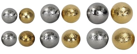 netproshop Porslin simkulor silver o guld dekorativa kulor flytande, diameter 4–7 cm, färg: fleur, urval: 6 cm
