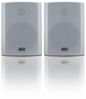 Eagle Altoparlante esterno bianco da 20 W, 100 V, 100 V o 8 Ohm, per esterni, impermeabile, bassa impedenza, grado di protezione IP54, altoparlanti