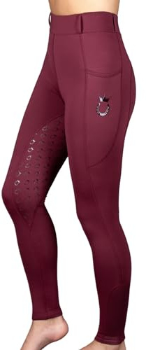 Royal Horsemen Leggings de equitación L, Black Berry