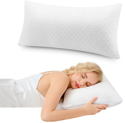 Autsel Premium Memory Foam Kissen, Kühlender Kopfkissen, Orthopädisches Kissen für Seitenschläfer, Ergonomisches Kopfkissen mit Waschbarer Bezug, Kopfkissen Nackenschmerzen, 40x80cm