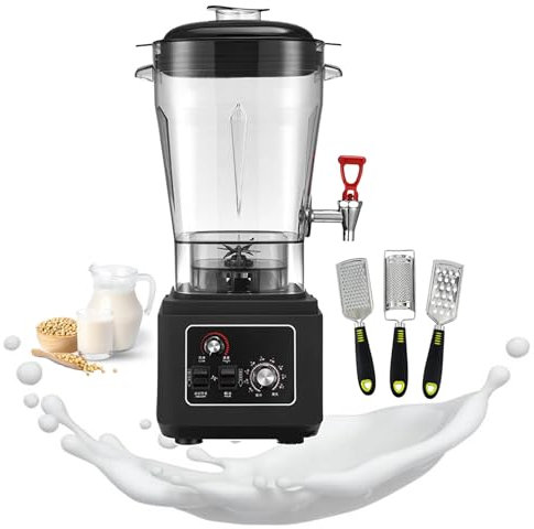 Bänkblandare - 45000 RPM Matberedare och nötterkvarn för frukt, nötter och is - 3-delat kit innehåller 1× ingefärsrivjärn, 1× ostriv, 1× vitlöksfärs, 11L，15L