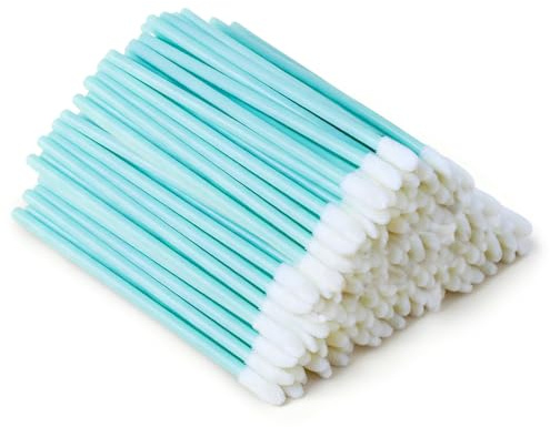 200 bacchette usa e getta per labbra, tester per rossetto, pennello lucidalabbra, applicatore per trucco per la cura delle labbra, strumento di bellezza (blu)