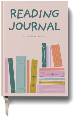 Yop & Tom Reading Journals - Granska och spåra din läsning - Inkluderar planerare för att logga dina favoritböcker och författare - Bokhylla tema