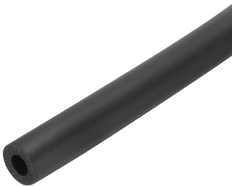 QUARKZMAN Tubo De Espuma Para Aislamiento De Tuberías 12mm DI x 22mm DE 1.85m Tubo De Espuma Tubería Aislante Para Unidad De AC Empuñadura Tuberías De Agua - 7/8 x 1/2/Negro