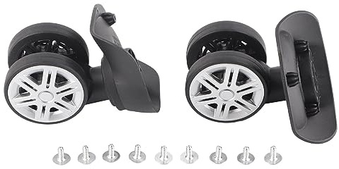 Gsycle 1 par de Ruedas de Equipaje de Doble, A03 Ruedas silenciosas para Maletas, Caja de Seguridad, Ruedas giratorias, Caja de Viaje, Accesorios de reparación para Maleta con Ruedas