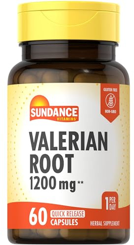 Sundance Valerian Root Supplement | 60 Quick Release Capsules | Non-GMO and Gluten Free Formula