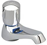 robinet de lavabo / lave-mains - ulysse c - bec fixe - eau froide ou chaude - tête 15 x 21 à clapet guide - chromé