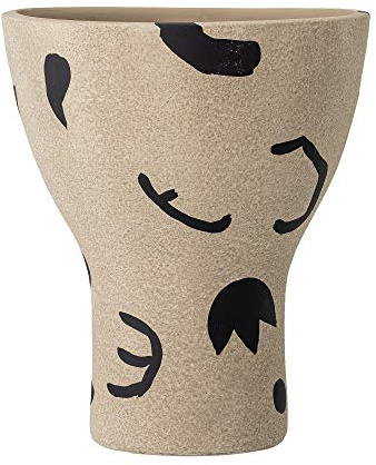 Bloomingville Nordic Vase Braun – Moderne Terracotta-Deko-Vase 27x23x23 cm im skandinavischen Stil, handgefertigt für stilvolle Wohn- & Tischdekoration, 82050904