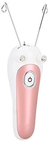 Elektrisk kropp ansiktshår hårborttagare dra fysisk tråd hårborttagare användning tråd epilator elektrisk ansiktshårborttagare lady epilator ansikte (rosa)