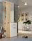 möbelando Kompaktgarderobe Standgarderobe Garderobenset Minigarderobe Garderobe Lokri I