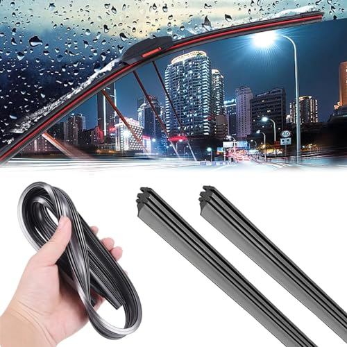 Gummiwischerblätter,Scheibenwischer Gummi,Ersatz Gummi Scheibenwischer,Universal Wischergummi,Ersatz Gummi Scheibenwischer,Scheibenwischergummi Ersatz,Geeignet für Autowischer,650mm,2pcs