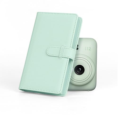 Mini Album Photo 108 Pochettes pour Film Photo 3 Pouces Porte-Cartes Photo Accessoires pour Appareil Photo instantané pour Fuji Film Mini 12 11, pour Billets de Cinéma (Menthe