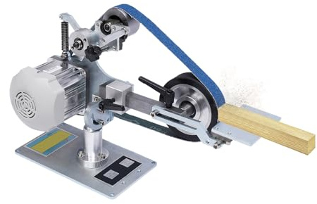 Lijadora de banda vertical 220 V multifunción 762 x 25 mm kit de construcción afilador de cuchillos motor sin escobillas control de velocidad continuo