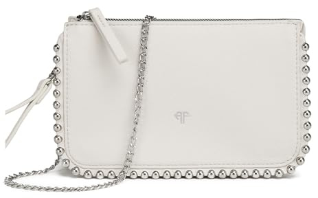 AFKOMST Piccola pochette e Wristlet Wallet da donna formale borsa da sera con tracolla a tracolla, bianco