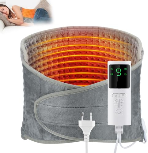 Cuscino Riscaldante Elettrico Per Alleviare Il Dolore, Cuscino Termico Con Spegnimento Automatico E 9 Livelli Di Temperatura, Riscaldamento Rapido Per Lombare, Regalo Per La Festa Della Mamma