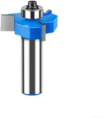 Zilimontt T-Nut-Falzfräser-Bit, Oberfräsen-Bit, 8/10/12 mm Schaft, CNC-Spoilboard-Oberfräsen-Bit, 12 mm Schaft, 3-flügeliges Design für Holz, Spanplatten (10 mm)