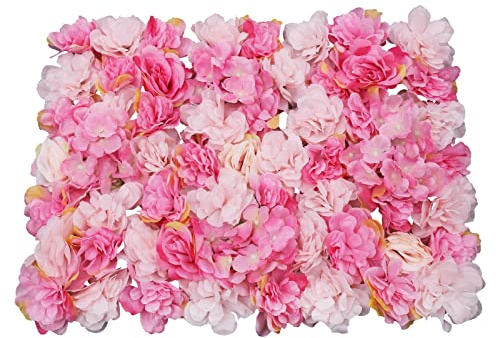 6 pareti di fiori artificiali, 60 x 40 cm, decorazione da parete per piante fai da te, per matrimoni, feste, decorazioni per la casa, giardini, salotti, balconi, sfondi