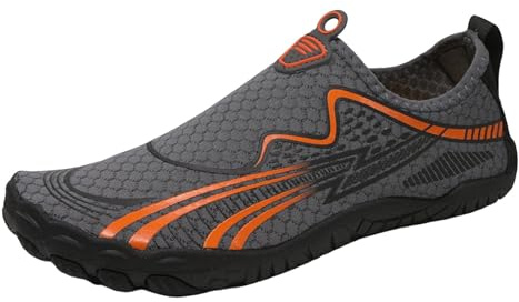 Chaussures aquatiques légères pour hommes et femmes, idéales pour la randonnée en rivière, la marche sur la plage et les sports nautiques, avec semelle antidérapante en caoutchouc et mesh respirant