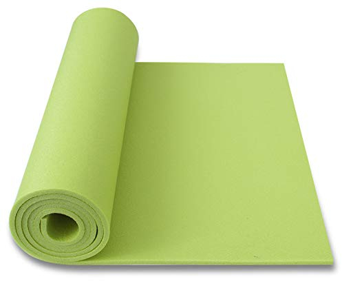Schaumstoff Campingmatte Sport Isomatte Gymnastikmatte Aerobic Yoga Matte 180 x 50 x 0,8 210g (hellgrün)