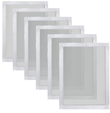 Caydo 6 Stück 50,8 x 61 cm Aluminium-Siebdruckrahmen mit 160 weißen Maschen für Siebdruck