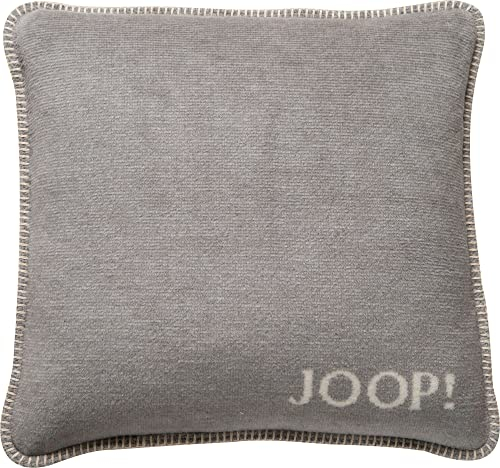 Joop, Kissen Uni Doubleface Silber-Natur Baumwolle/Polyacryl, Maße: 50cm x 50cm, 754639