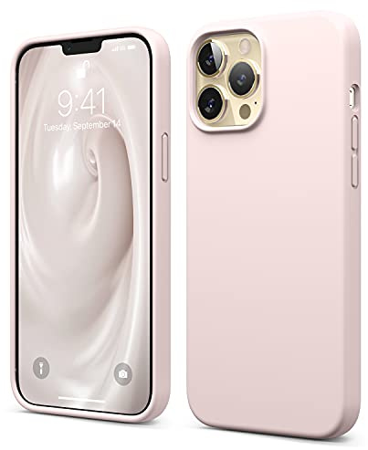 elago Liquid Silicone Case Compatible with iPhone 13 Pro Max Case (6.7), Premium Silicone, Full Body Protection - 3 Layer Shockproof Phone Cover, Anti-Scratch Soft Microfiber Lining (Lovely Pink)