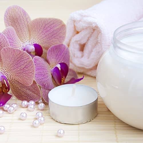 ANTEVIA - Lot de 15 bougies chauffe plat nature | PLUS DE 10 MODÈLES | Couleur : Gris et blanc | Non parfumé (Virtua nature)