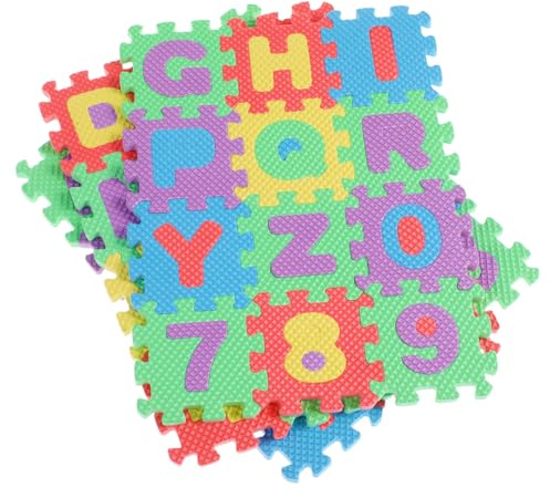 Zerodeko Tappetino Puzzle Per Bambini 36 Pezzi Numerico E Alfabetico Antiscivolo Per Gioco E Yoga Tappetino Educativo Colorato Per Camera Da Letto