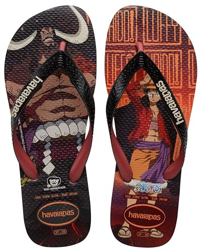 Havaianas Top One Piece Flip Flop Unisex Erwachsene, Beige/Schwarz, 35/36 EU