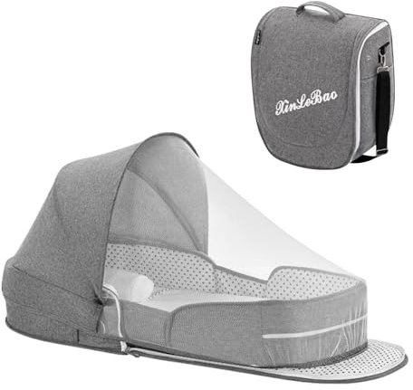 Couffin adapté aux Voyages, lit de bébé Portable, Module de Couchage pour bébé, couffin Compact, couffin de Voyage léger, lit de bébé Pliable Peu encombrant, couffin Pliable pour Voyage
