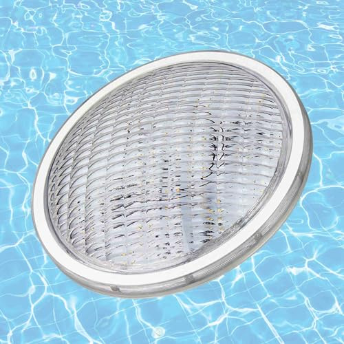 BARCELONA LED Foco LED Piscina Sumergible PAR56 24W 12V AC, Luz Cálida y Fría, IP68, Acero Inoxidable, Bombilla LED Piscina, Ahorro Energético, Iluminación Segura y Duradera Bajo Agua