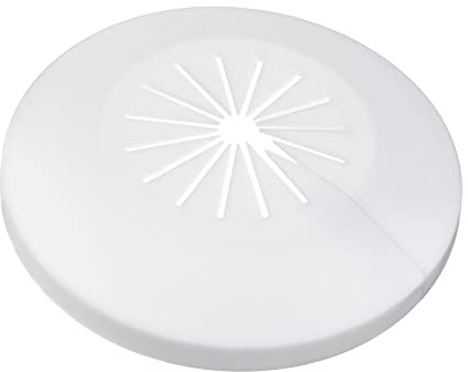 QUARKZMAN 4 Stück Heizungsrohr, 15-40mm Rohrabdeckung Dekoration für Heizkörperrohre aus PP Kunststoff Rohrverkleidung für Heizungsrohre, Heizkörper Rohrisolierung Weiß