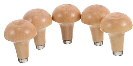 Lurrose Manico per Lima in Legno Ergonomico 5 Pezzi per Intaglio