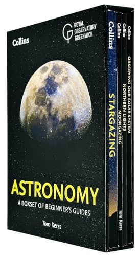 Beginner's Guides of Astronomy 4 Books Collection Box Set (Stargazing, Moongazing, Northern Lights & Observing our Solar System)