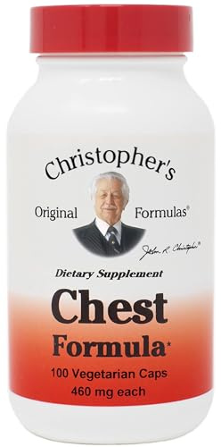 Christopher's Original Formulas Chest Formula – Whole-Herb Immune Support for Cold & Flu Seasons, 460 mg, 100 Vegetarian Capsules