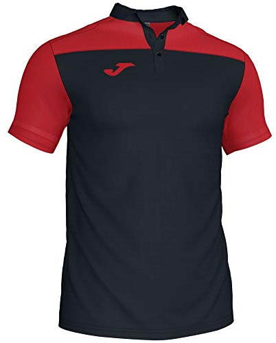 Joma Combi Polos Caballero, Hombre, Negro/Rojo, L