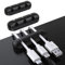 SOULWIT® Clips Câble Organisateur Bureau, Lot de 3 Support de Câble, Organisateur de Cordon, Gestion des Cables, Câble Rangement pour USB Câbles de Chargeur/Souris/Écouteur/PC