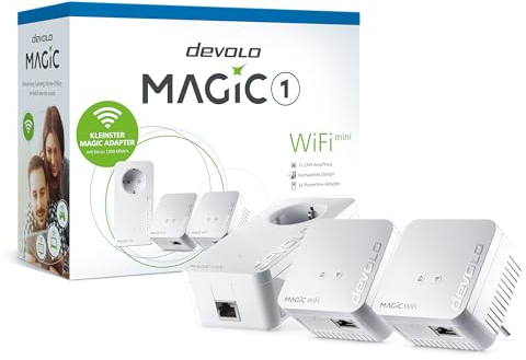 Devolo Magic 1 WiFi Mini Multiroom Kit (1200Mbit, G.hn, Powerline + WLAN, Mesh), 8570