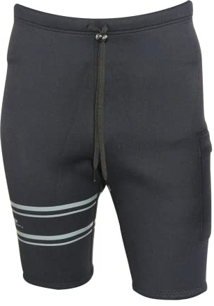 Jettribe Jet Ski 2mm Ride Shorts - Neoprene Wetsuit Swimming Protection - Fitted and Stretchable Storage Pocket - Comfortable and Durable Waterwear for Water Adventures Enthusiast - Black (Small)