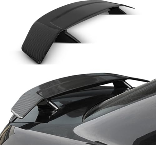 SCITOO Spoiler Wing GT Style Universal 52 ABS Glossy Carbon Look Rear Trunk Spoiler Wing