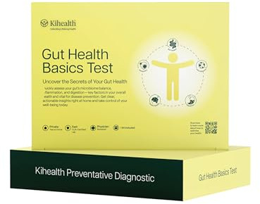 KiHealth – Gut Health Basics Test – at-Home Stool Test for Digestion, Inflammation, and Microbiome Balance – at-Home Kit