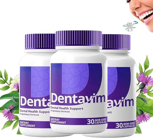 2024 migliori capsule Dentavim tutta la cura naturale per denti e gengive, integratore sanitario Dentavim per la protezione orale generale e alito fresco (3 pezzi)