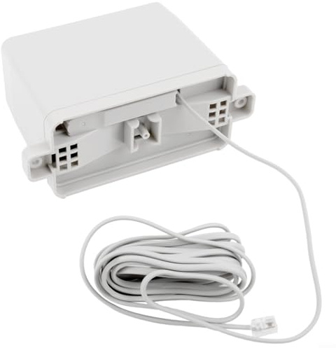 Lecreatekit Station Rain Gauge, Replacement Rain Gauge Accessory with Sensor Transmission, Waterproof Rain Bucket Box Meteorological Volume Measurement Meter